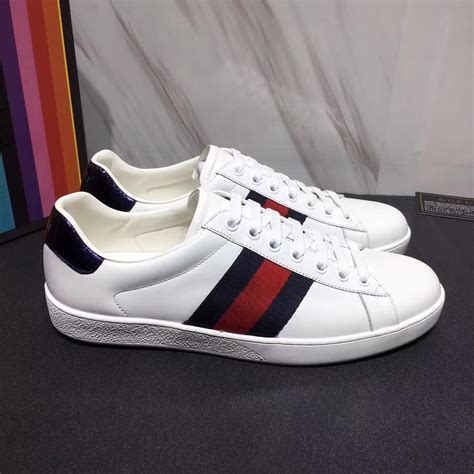 gucci ace sneakers navy